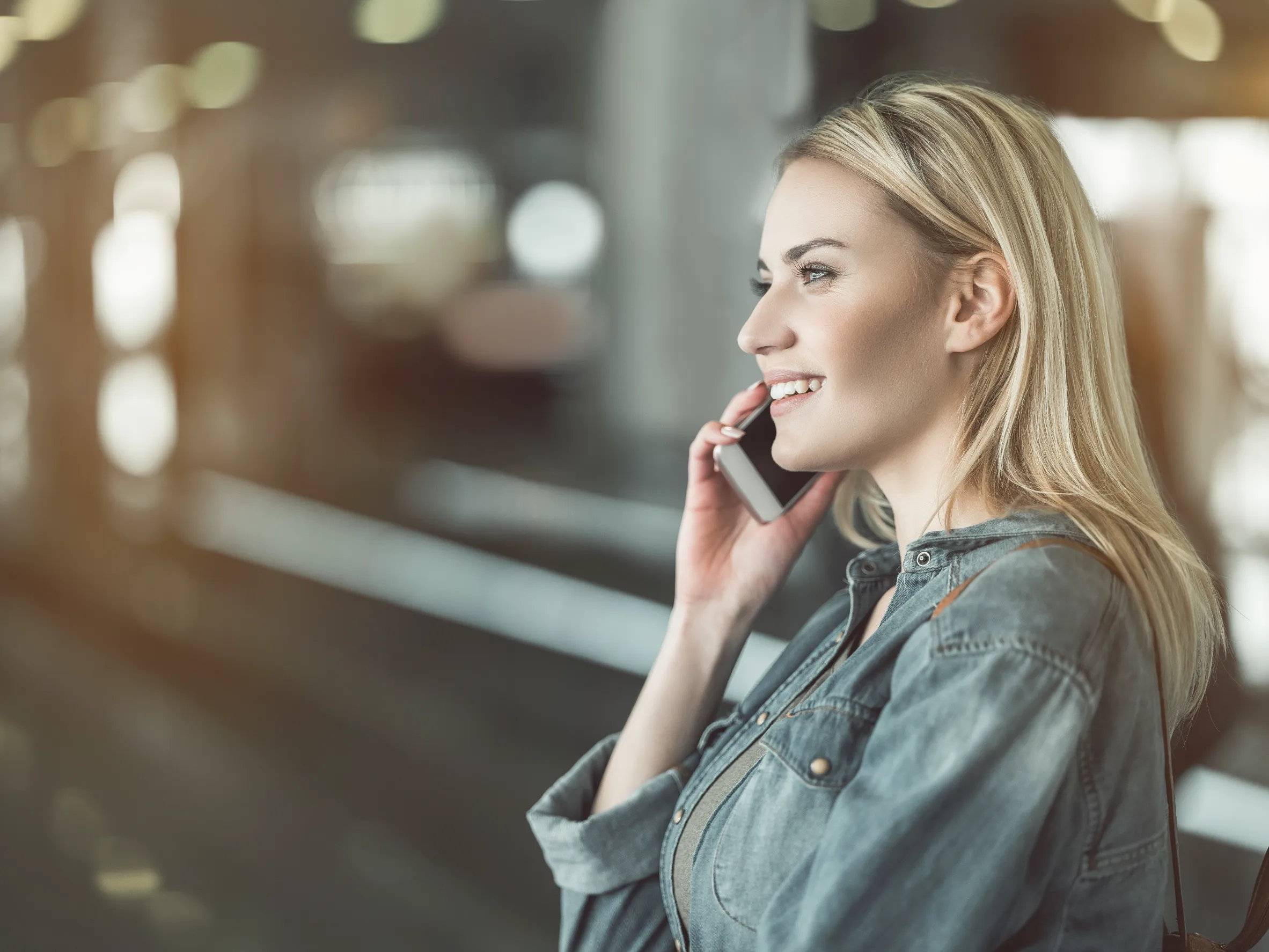 Woman on phone