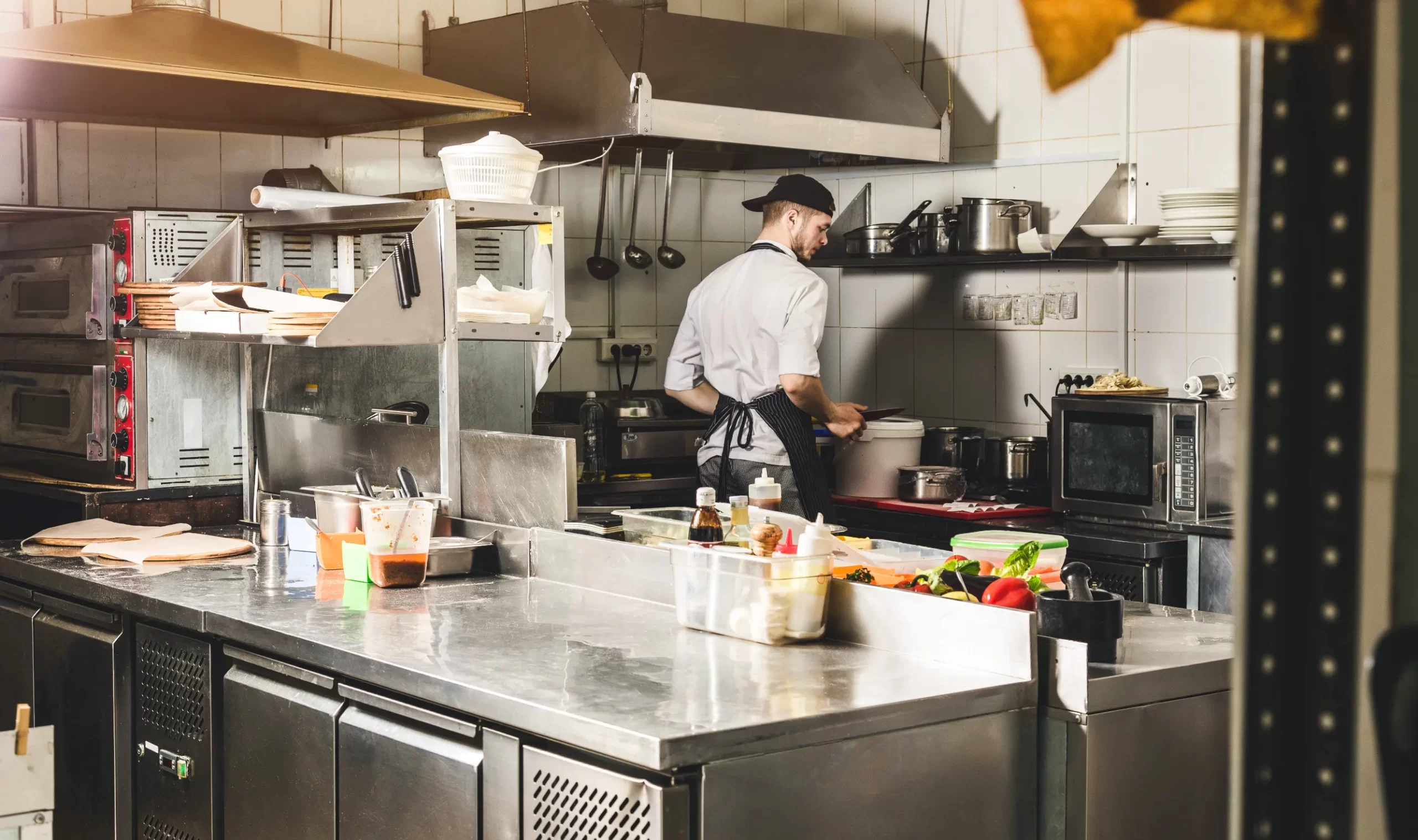 Restaurant kitchen interior