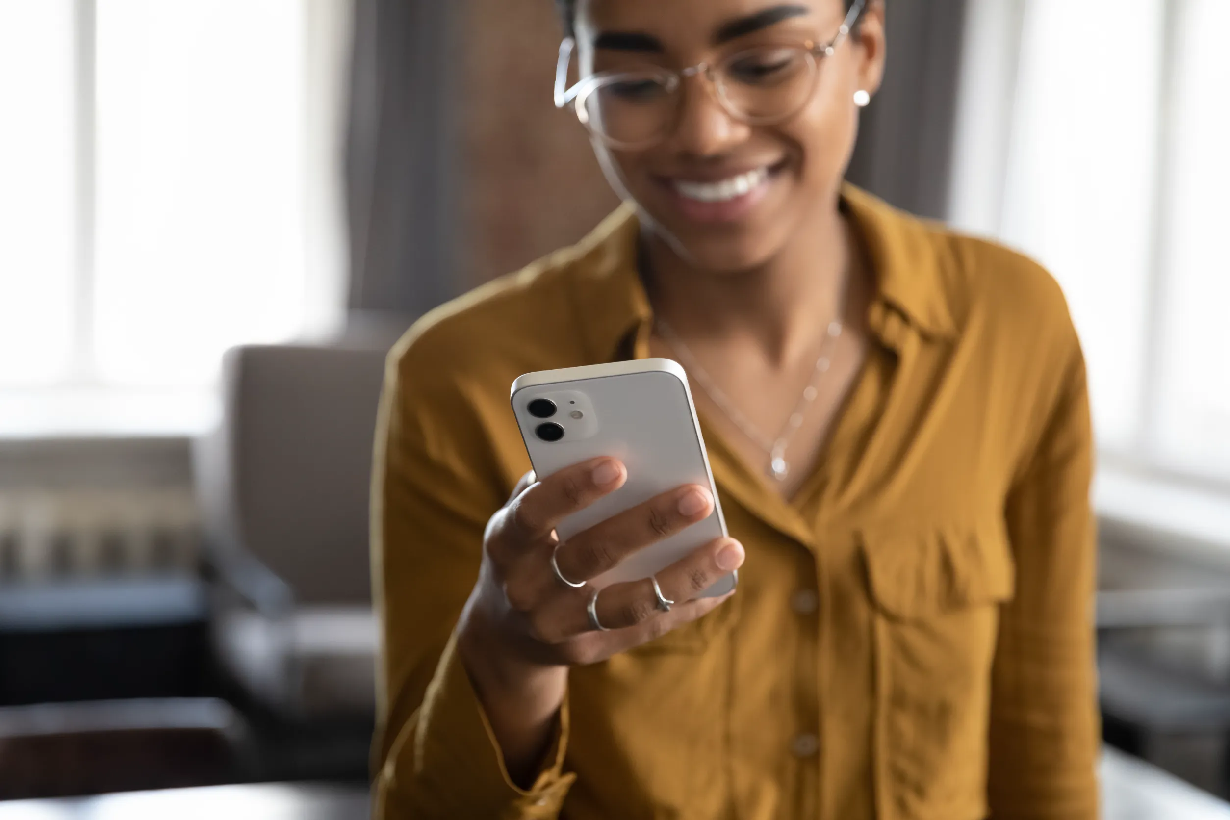 Woman on phone
