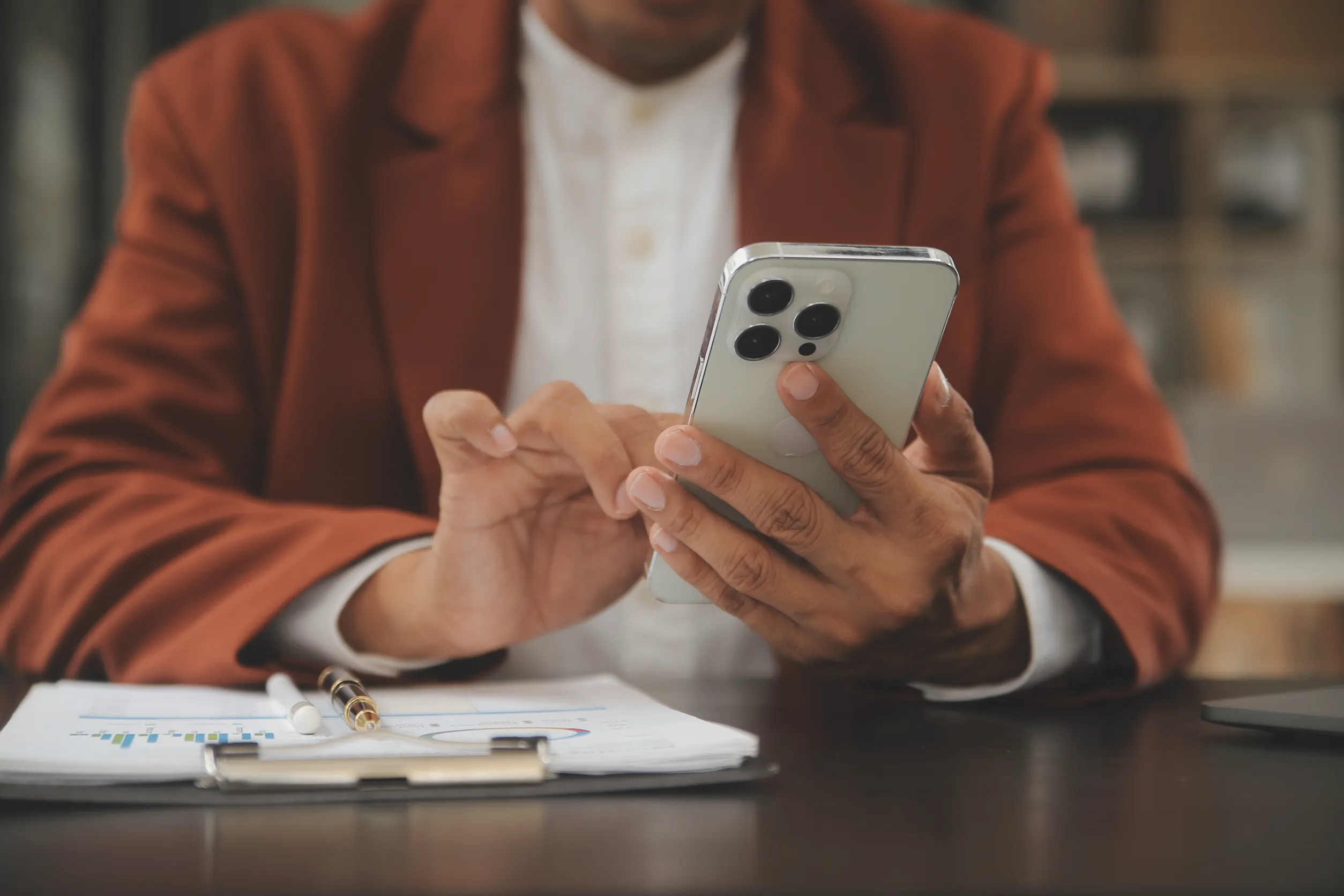 Man on phone