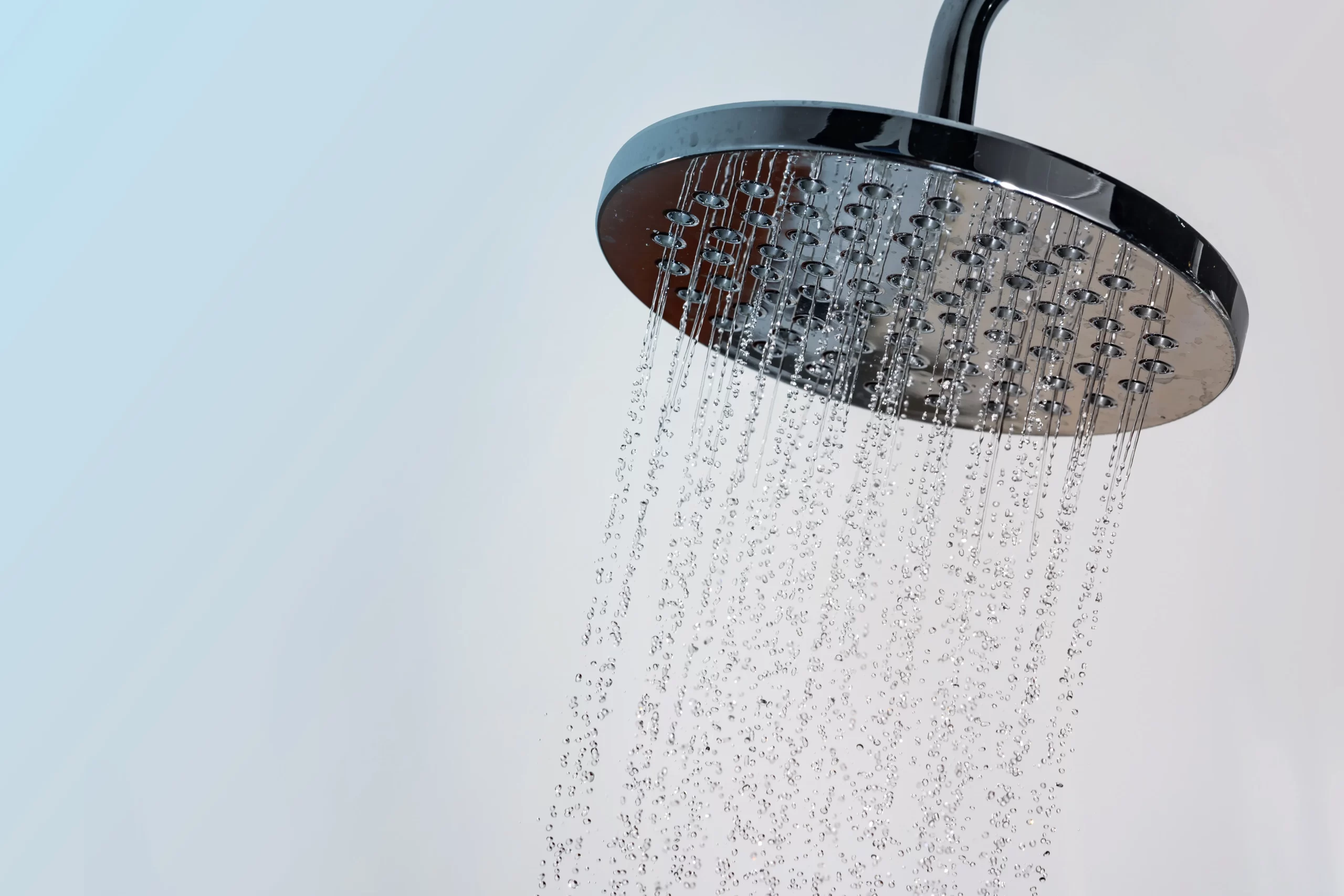 Shower head that’s run out of hot water