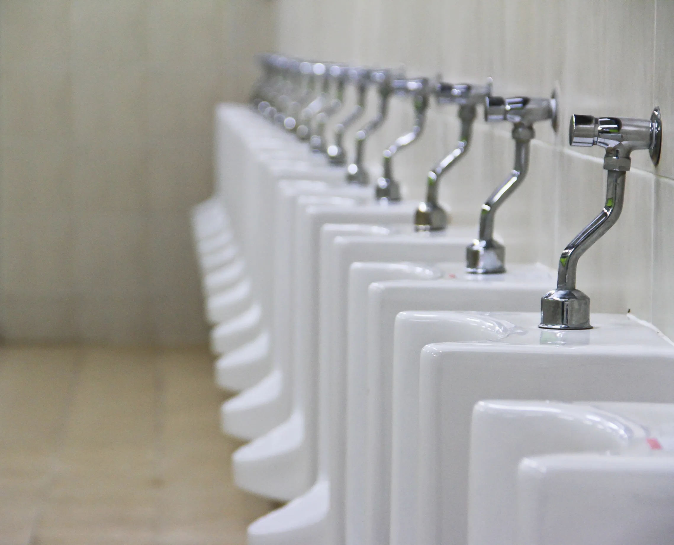Line of urinals