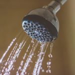 Running shower head