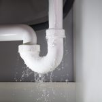 Pipe leak under the sink