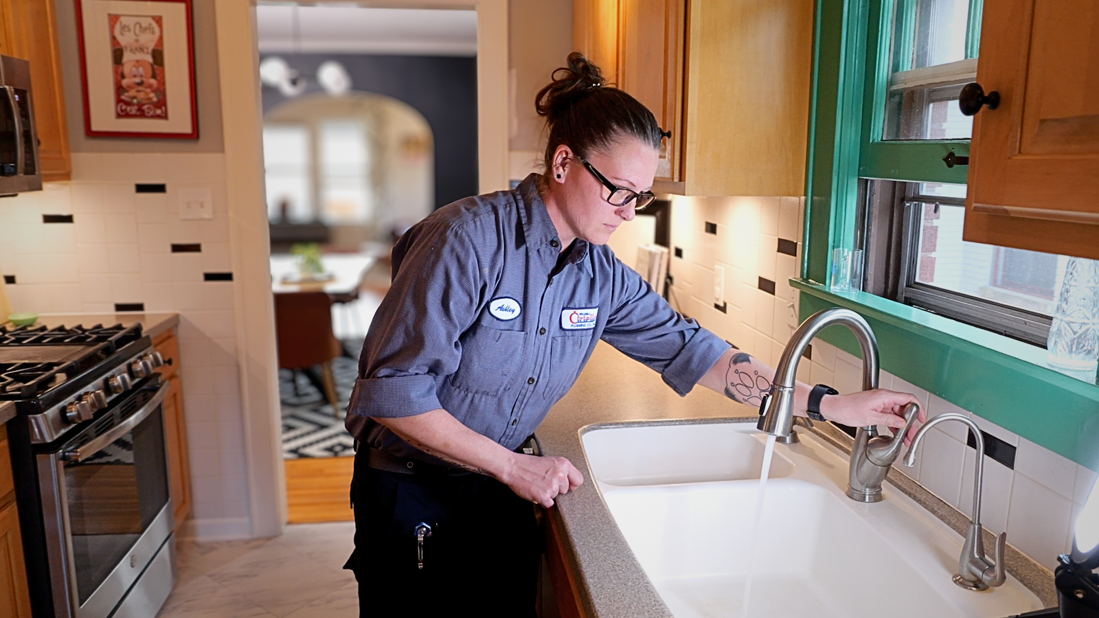 Ciriello professional working on water temperature