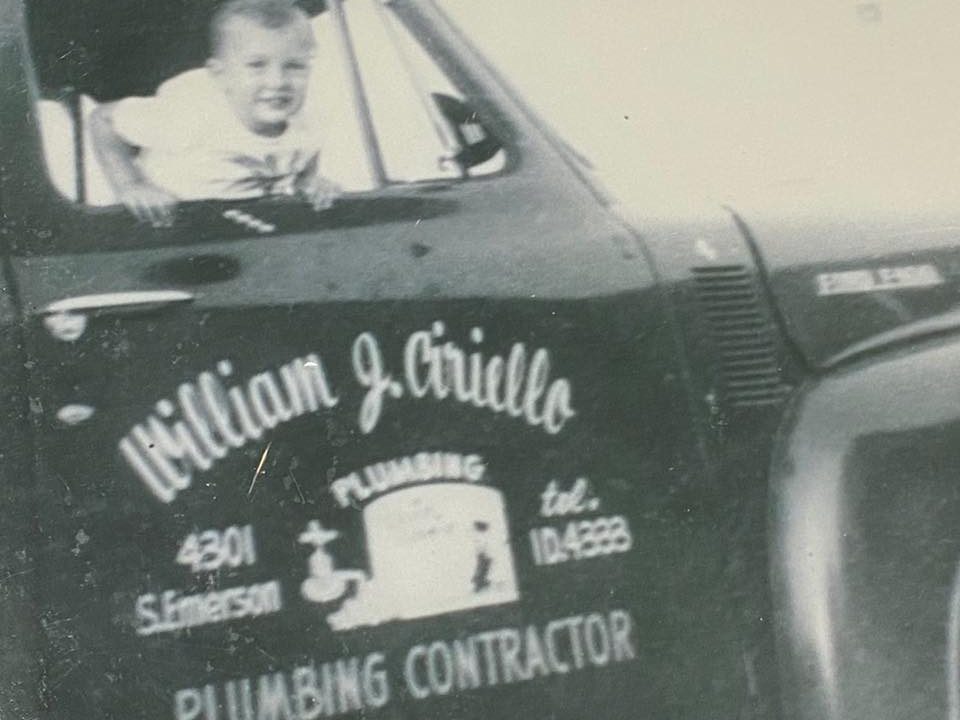 William J Ciriello Jr. as a child in his father’s work truck.